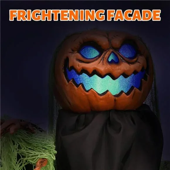 6 Ft. Life Size Animatronic Prop with Creepy Sound & Touch Activated Scary Decor